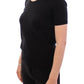 Elegant Black Cotton Crew-neck Tee