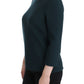 Enchanted Sicily Green Wool Silk Blend Blouse