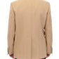 Elegant Beige Formal Wool Coat