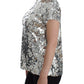 Enchanted Sicily Sequined Evening Blouse