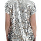 Enchanted Sicily Sequined Evening Blouse