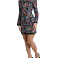 Floral Sheath Mini Dress Elegance