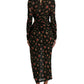 Elegant Floral Sheath Dress