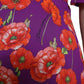 Vibrant Floral Silk Charmeuse Dress