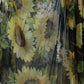 Elegant Sunflower Silk Maxi Dress