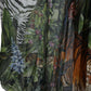 Elegant Jungle Print Maxi Silk Dress