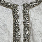 Elegant White Shift Dress with Crystal Embellishment