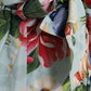 Elegant Floral Silk Trench Jacket