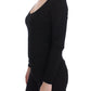 Elegant Black Deep Crewneck Sweater