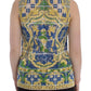 Majolica Embroidered Sleeveless Elegance