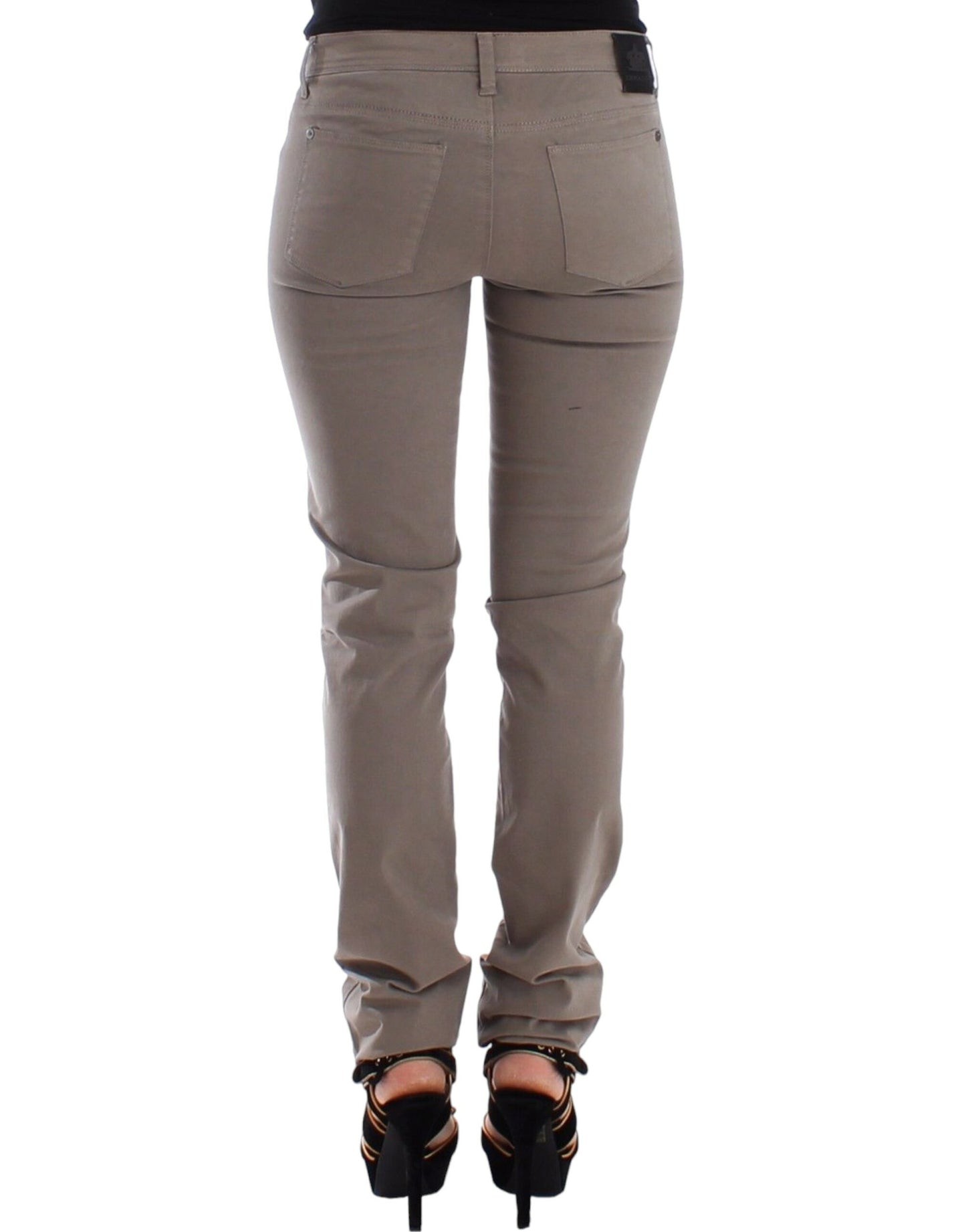 Chic Taupe Skinny Jeans for Elevated Style