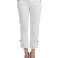 Chic White Cropped Jeans for Sophisticated Style