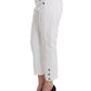 Chic White Cropped Jeans for Sophisticated Style