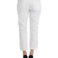 Chic White Cropped Jeans for Sophisticated Style