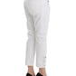 Chic White Cropped Jeans for Sophisticated Style