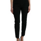 Elegant High Waist Tapered Wool Pants