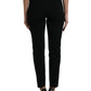 Elegant High Waist Tapered Wool Pants