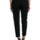 Elegant High-Waist Tapered Cropped Pants