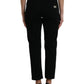 Elegant High Waist Black Stretch Jeans