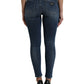 Elegant Mid Waist Stretch Jeans in Blue