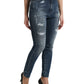 Elegant High Waist Stretch Denim Jeans