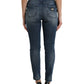 Elegant High Waist Stretch Denim Jeans