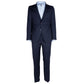 Elegant Wool Suit in Deep Blue