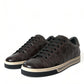 Elegant Exotic Leather Low-Top Sneakers