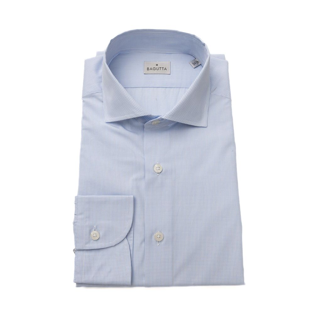 Light Blue Cotton Men Shirt