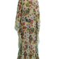 Elegant Floral Silk Maxi Dress