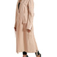 Elegant Beige Single-Breasted Trench Coat