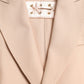 Elegant Beige Single-Breasted Trench Coat