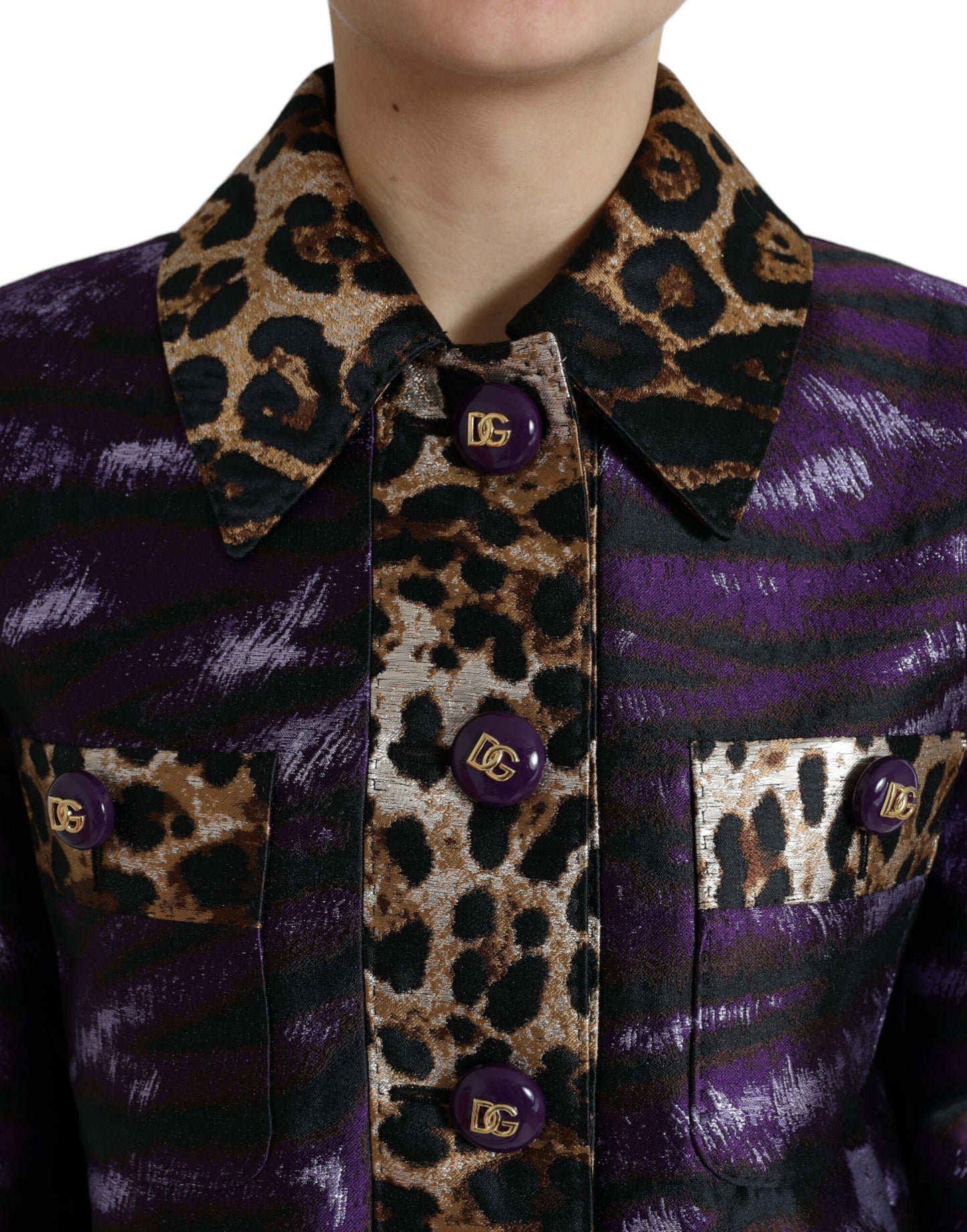 Exquisite Jacquard Trench With Tiger Motif