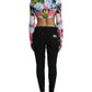 Floral Elegance Cropped Blouse