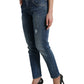 Chic Boyfriend Mid-Waist Stretch Jeans