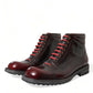 Dapper Dual-Tone Leather Ankle Boots