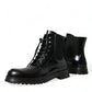 Elegant Black Leather Mid Calf Men's Boots