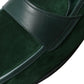 Emerald Velvet Leather Loafers for Men