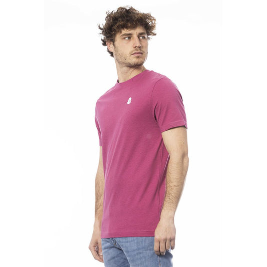 Purple Cotton Men T-Shirt