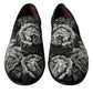 Elegant Floral Velvet Loafers