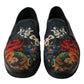 Elegant Multicolor Floral Loafers