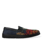 Elegant Multicolor Floral Loafers