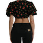 Floral Print Cropped Top Luxe Fashion