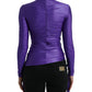 Elegant Long Sleeve Zip-Back Top