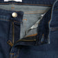 Elegant Dark Blue Mid Waist Stretch Jeans