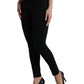 Chic Black Mid Waist Stretch Jeans