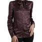 Elegant Silk Ascot Collar Blouse