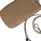 Elegant Beige Leather Crossbody Phone Bag