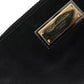 Elegant Black Nylon & Leather Pouch