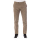 Brown Cotton Men Pant